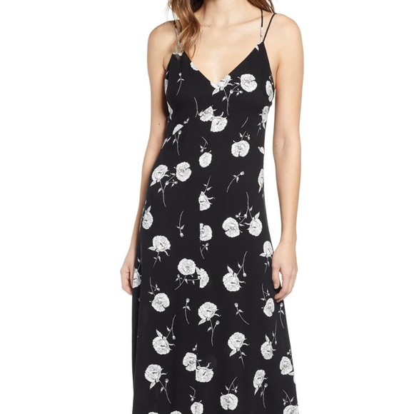 Leith Floral Strappy Midi Dress 